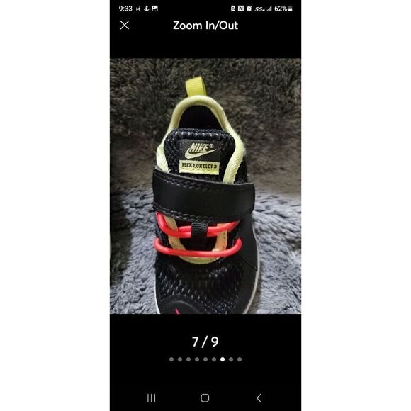 NIKE FLEX CONTACT 3 BOYS' RUNNING SHOE Size 5C - Picture 5 of 7